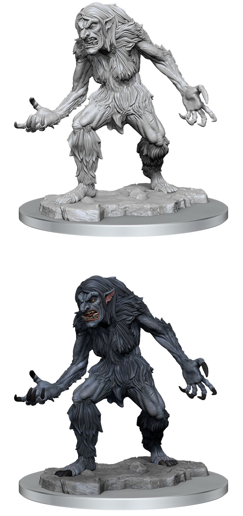 D&D Nolzur's Marvelous Miniatures: W16 Female Ice Troll Unpainted Miniatures Wizkids