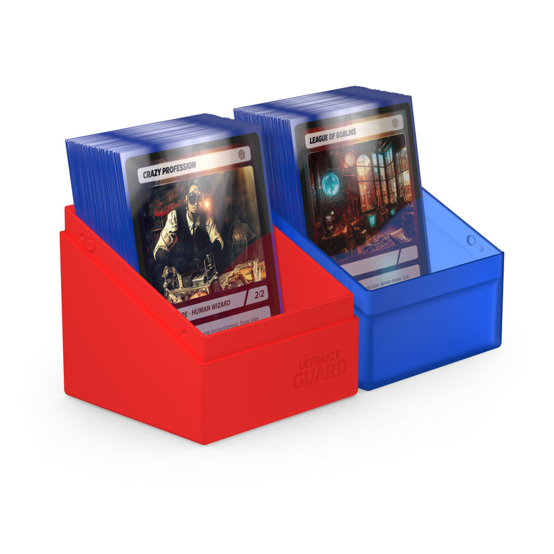 Ultimate Guard: Boulder 100+ - Synergy Blue/Red Deck Boxes & Storage Ultimate Guard