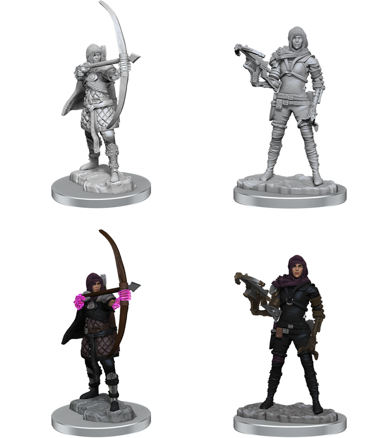 WizKids Deep Cuts Unpainted Miniatures: W20 Human Rogue Unpainted Miniatures WizKids