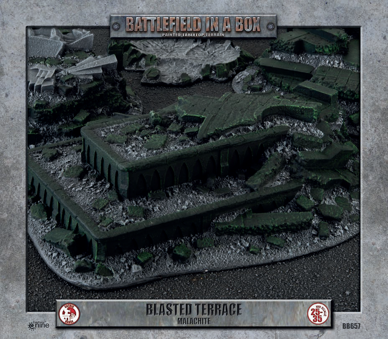 Battlefield in a Box: Gothic Blasted Terrace (Malachite) Terrain Gale Force Nine   