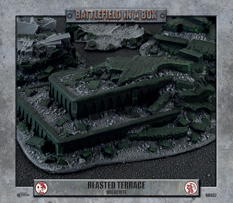 Battlefield in a Box: Gothic Blasted Terrace (Malachite)