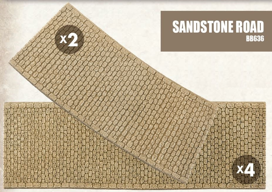 Battlefield in a Box: Wartorn Village Sandstone Road Terrain Gale Force Nine   