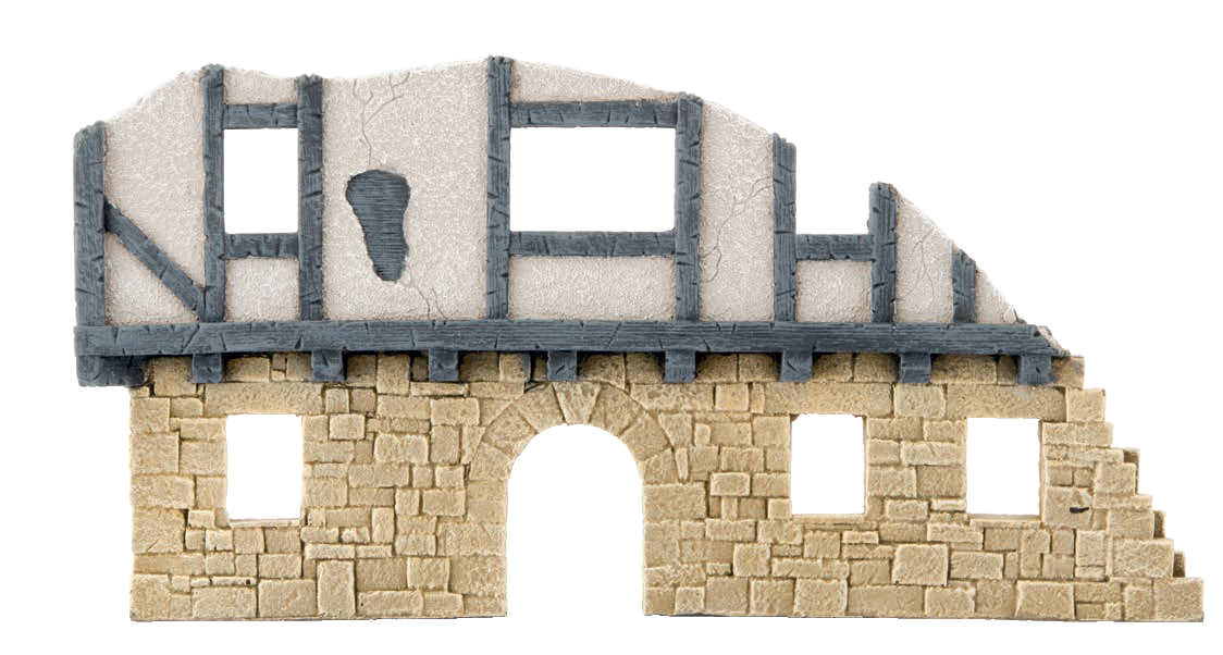 Battlefield in a Box: Wartorn Village Large Ruin Sandstone Terrain Gale Force Nine   