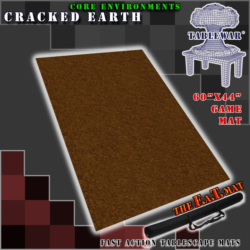 F.A.T. Mats: Core Environment Cracked Earth 60"x44" Gaming Mat F.A.T. Mats