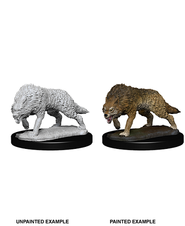 WizKids Deep Cuts Unpainted Miniatures: W7 Timber Wolves Unpainted Miniatures WizKids