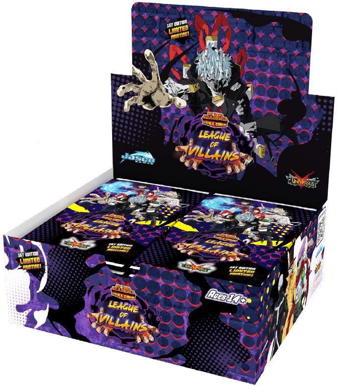 UniVersus: My Hero Academia CCG: League of Villains Booster Box Collectible Trading Cards Jasco Games