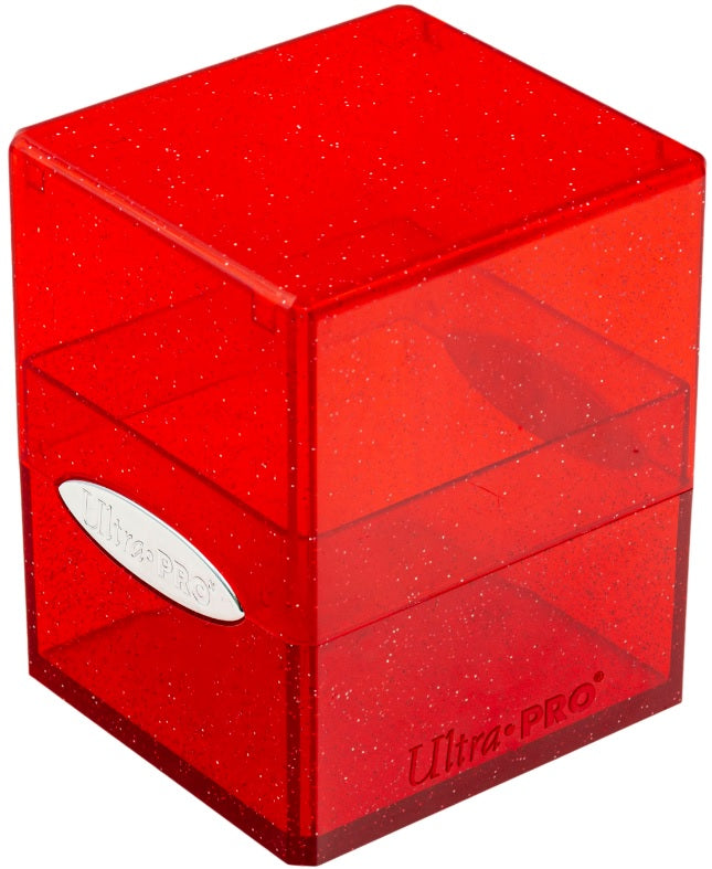 Ultra Pro Satin Cube: Glitter Red Deck Boxes & Storage Ultra Pro