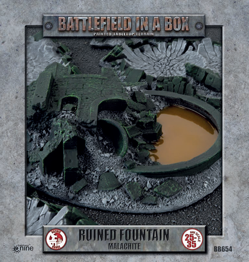 Battlefield in a Box: Gothic Ruined Fountain (Malachite) Terrain Gale Force Nine   