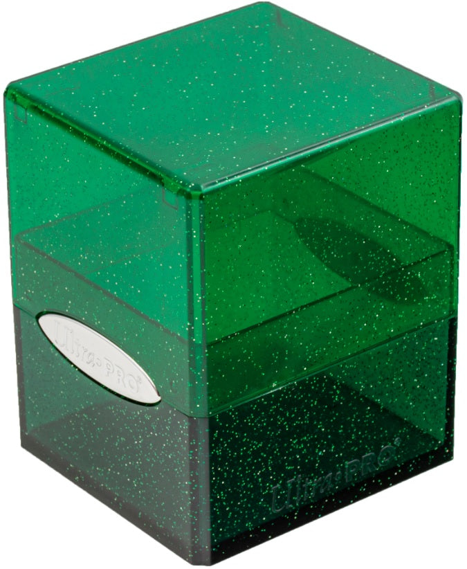 Ultra Pro Satin Cube: Glitter Green Deck Boxes & Storage Ultra Pro