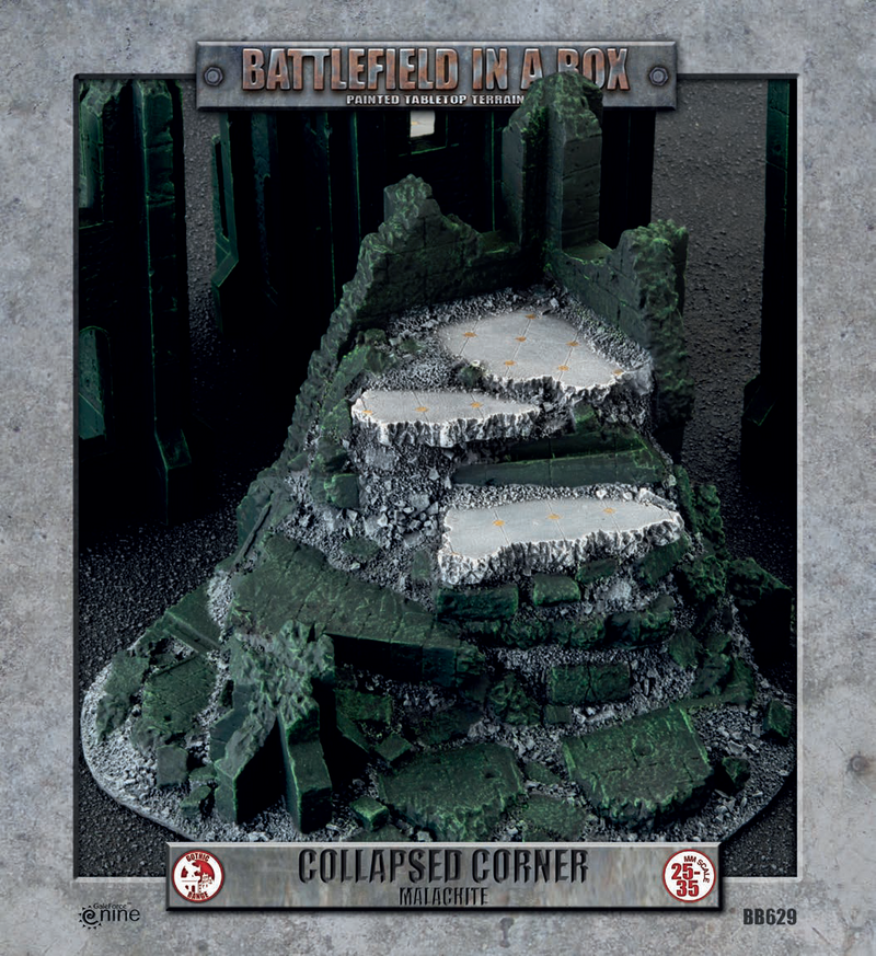 Battlefield in a Box: Gothic Collapsed Corner (Malachite)