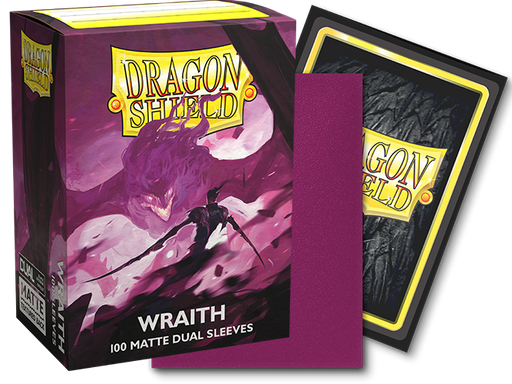 Dragon Shield: Dual Matte Sleeves - Wraith 100ct Card Sleeves Dragon Shield