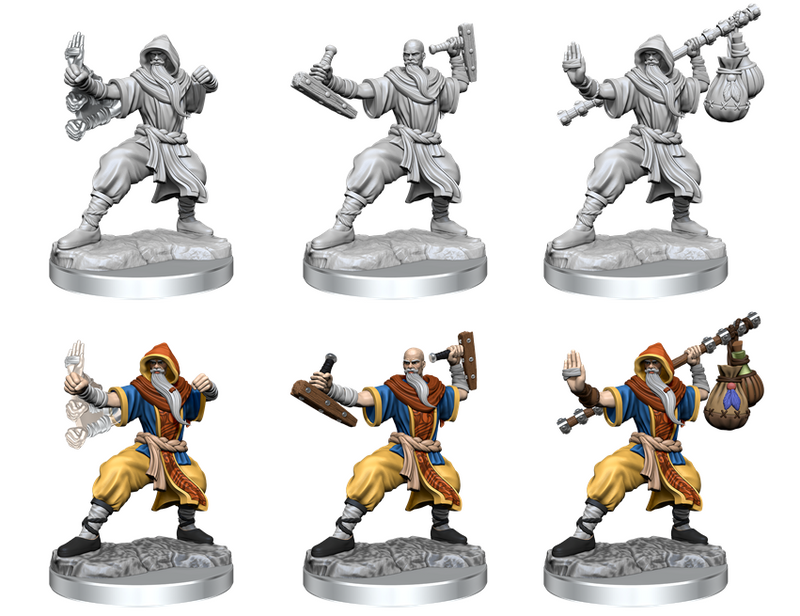 D&D Frameworks: Human Monk Male RPG Miniatures WizKids   