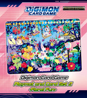 Digimon Floral Fun Playmat and Card Set Digimon Sealed Bandai   