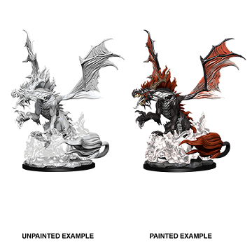 Pathfinder Battles Miniatures: W12 Nightmare Dragon RPG Miniatures WizKids   