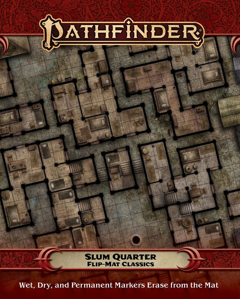 Pathfinder Flip-Mat Classics: Slum Quarter Tabletop RPGs Paizo Publishing