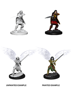 D&D Nolzur's Marvelous Miniatures: W6 Aasimar Fighter Unpainted Miniatures WizKids