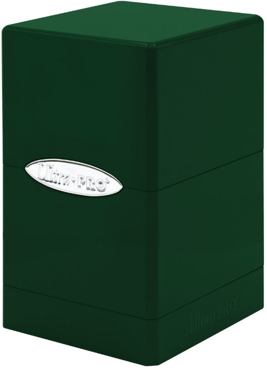 Ultra Pro Satin Tower: Hi-Gloss Emerald Deck Boxes & Storage Ultra Pro