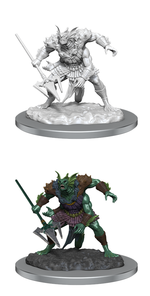 D&D Nolzur's Marvelous Miniature's: W20 Sahuagin Baron Unpainted Miniatures WizKids