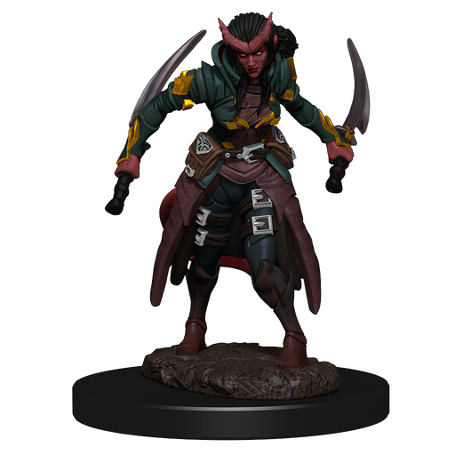 D&D Icons of the Realms: Premium Miniature - Tiefling Rogue (Female) RPG Miniatures WizKids