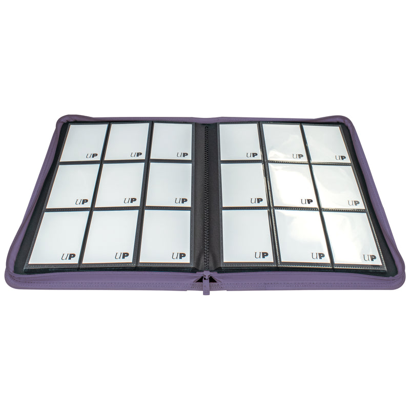 Ultra Pro: Pro Binder Vivid 9-Pocket Zippered Purple Binders & Pages Ultra Pro