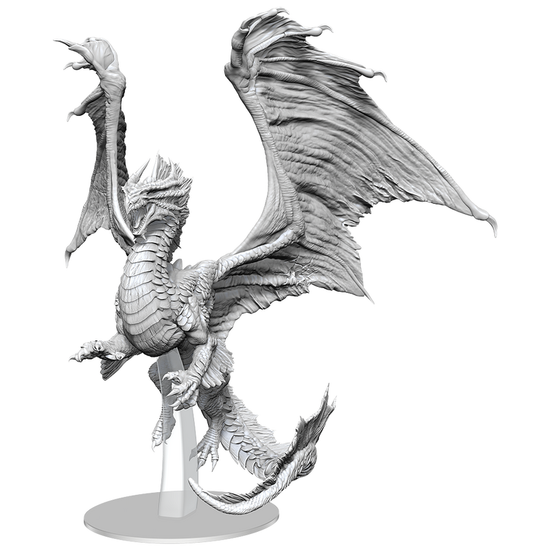 D&D Nolzur's Marvelous Miniatures: Adult Bronze Dragon Unpainted Miniatures WizKids