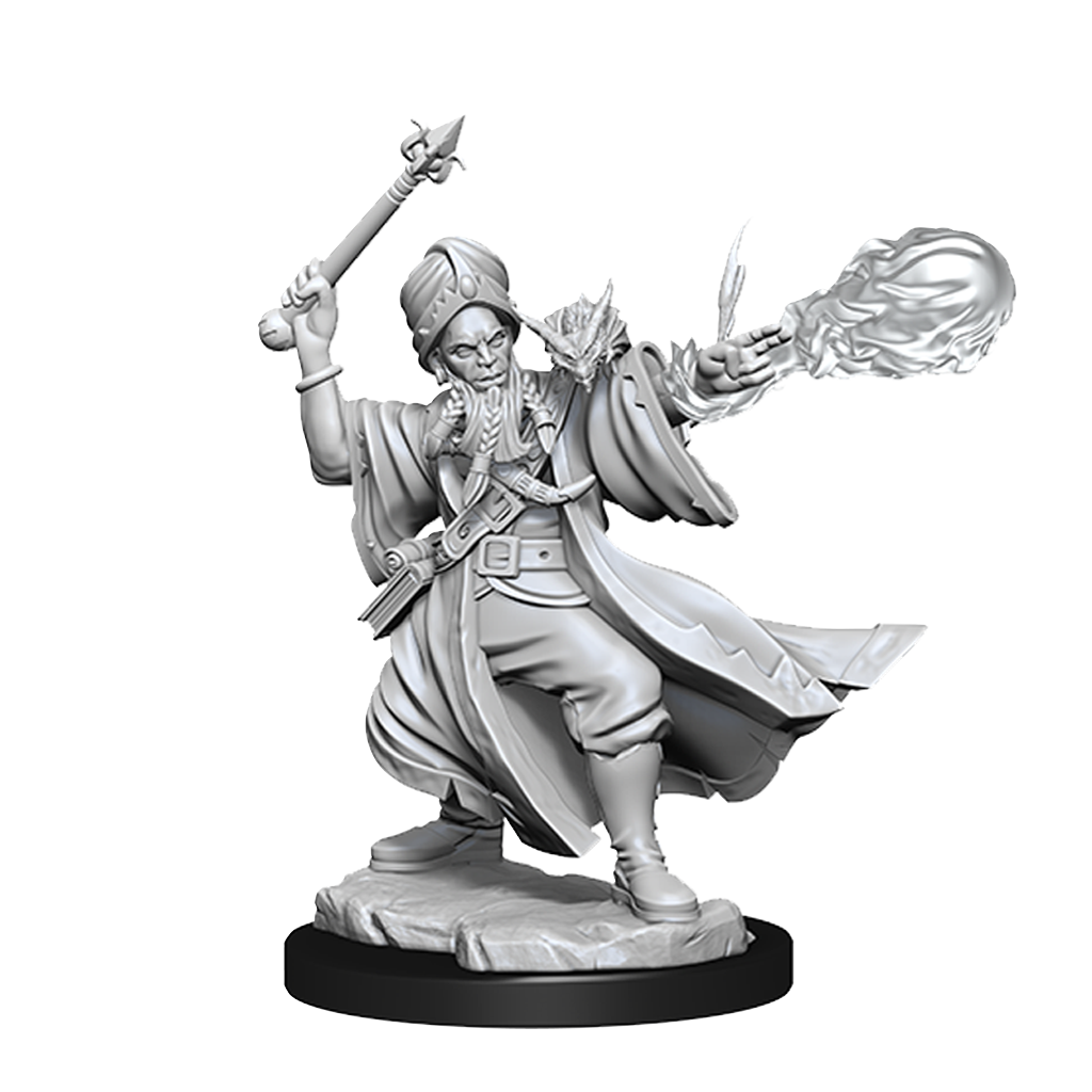 D&D Frameworks: W1 Human Wizard Male RPG Miniatures WizKids