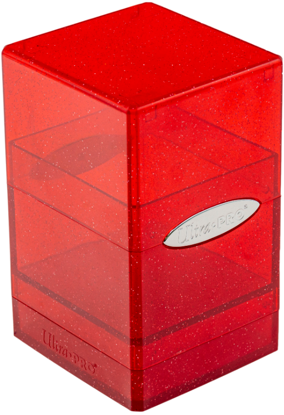 Ultra Pro: Glitter Red Satin Tower Deck Boxes & Storage Ultra Pro