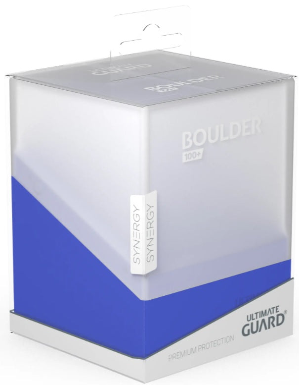 Ultimate Guard: Boulder 100+ - Synergy White/Blue Deck Boxes & Storage Ultimate Guard