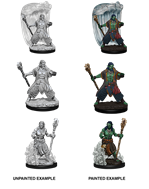 D&D Nolzur's Marvelous Miniatures: W5 Water Genasi Druid Male Unpainted Miniatures WizKids