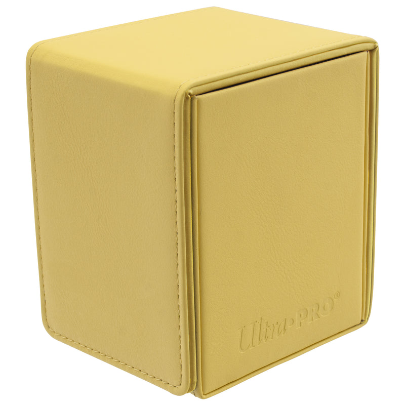 Ultra Pro: Vivid Alcove Flip Deck Box Yellow Deck Boxes & Storage Ultra Pro