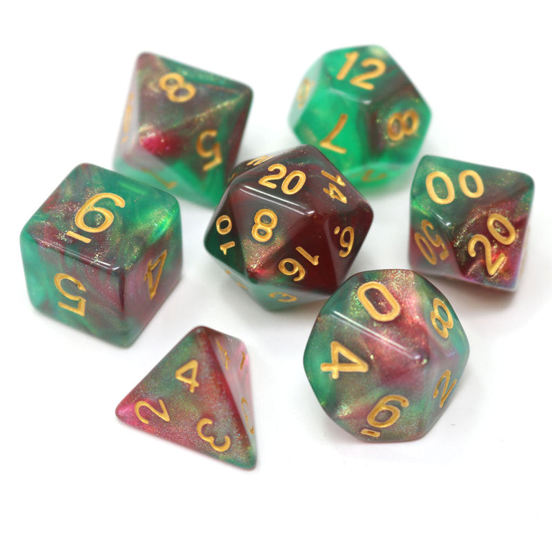 Die Hard Dice: Elf's Dream 7-Die Set Dice & Gaming Accessories Die Hard Dice