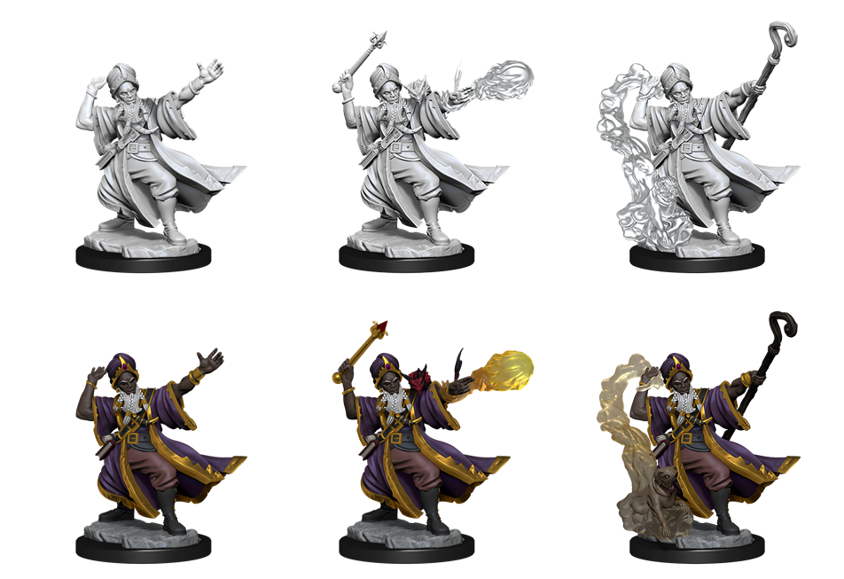 D&D Frameworks: W1 Human Wizard Male RPG Miniatures WizKids