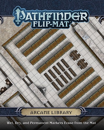 Pathfinder Flip-Mat: Arcane Library Tabletop RPGs Paizo Publishing