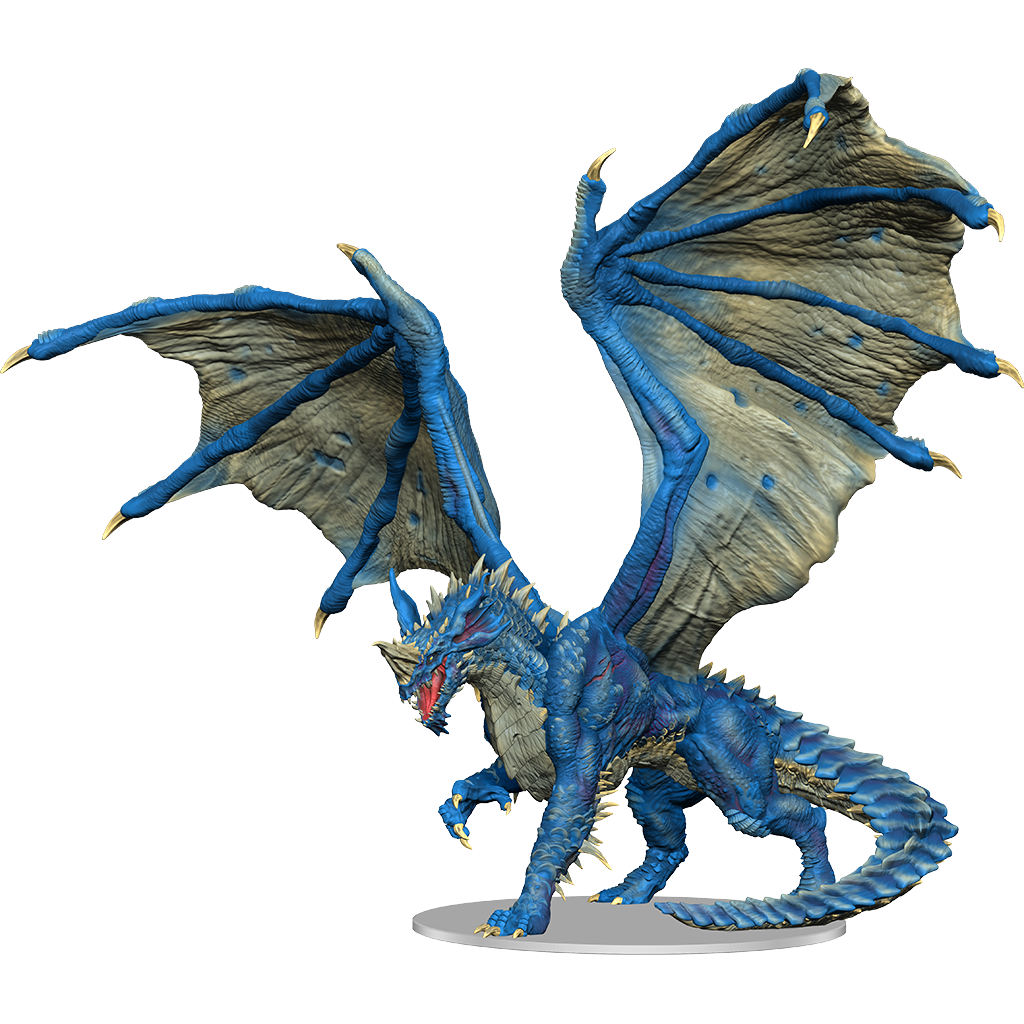 D&D Icons of the Realms: Premium Adult Blue Dragon RPG Miniatures WizKids   