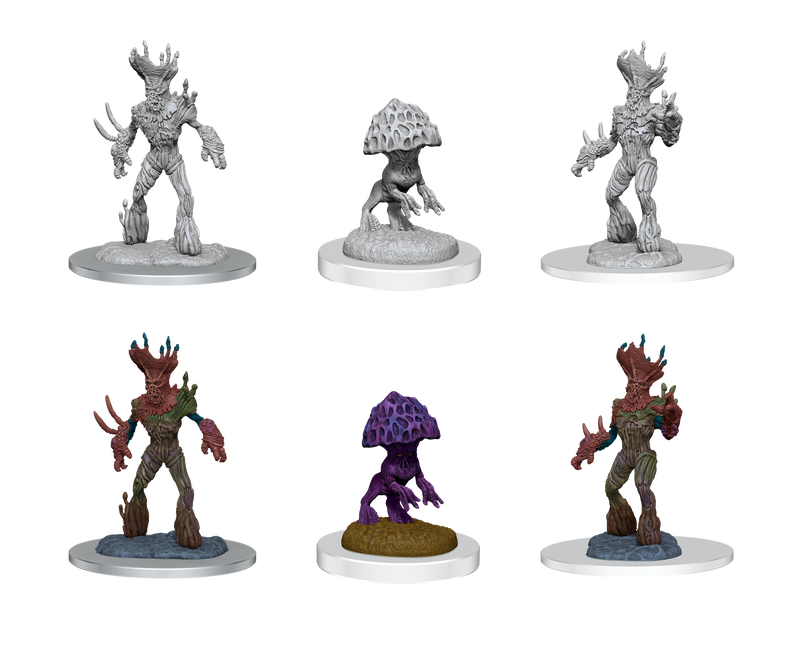 D&D Nolzur's Marvelous Miniatures: W16 Myconid Soverign and Sprouts Unpainted Miniatures Wizkids