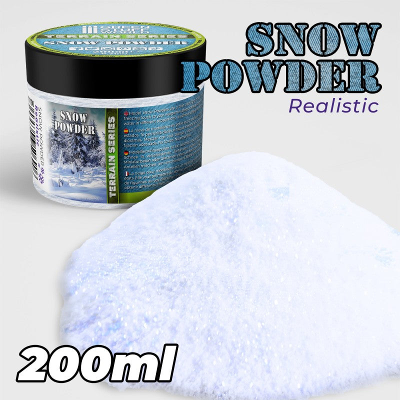 GSW: Realistic Model Snow Powder 200ml  Green Stuff World Hobby Tools Taps Games Edmonton Alberta
