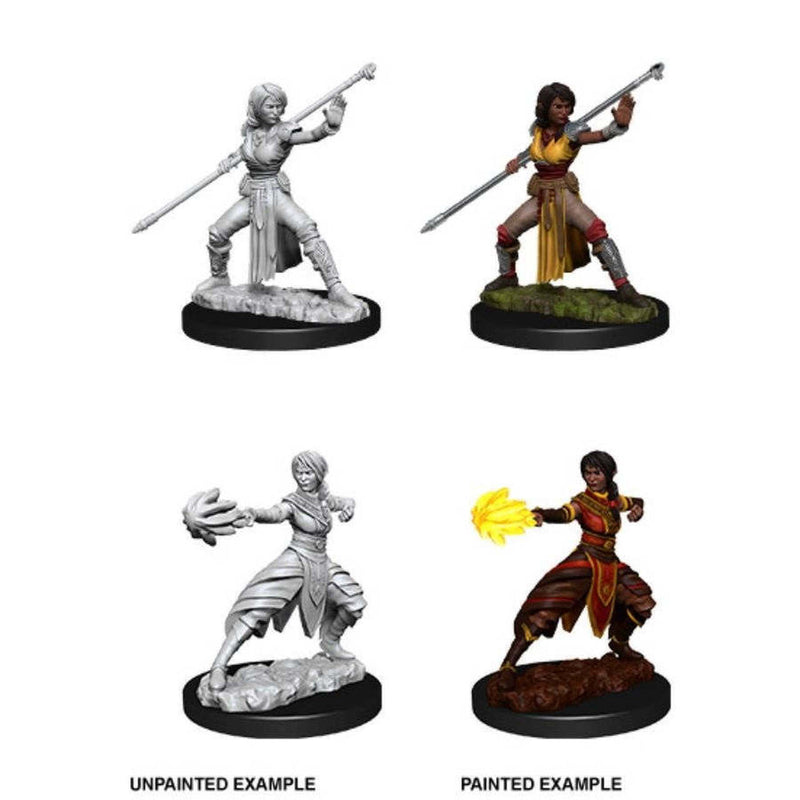 D&D Nolzur's Marvelous Miniatures: W10 Female Half-Elf Monk Unpainted Miniatures WizKids