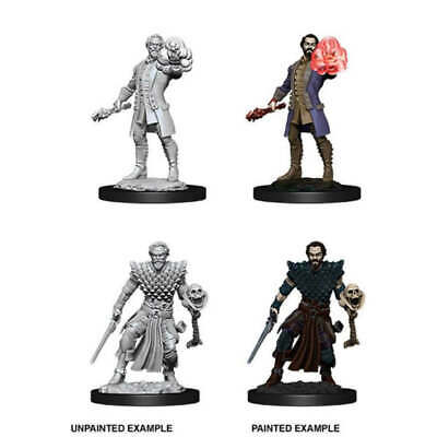 D&D Nolzur's Marvelous Miniatures: W10 Human Warlock Unpainted Miniatures WizKids