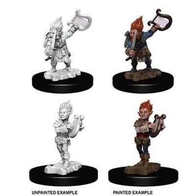 Pathfinder Battles Miniatures: W5 Gnome Male Bard RPG Miniatures WizKids   