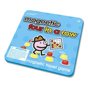 GoPlay Travel game: Magnetic Four in a Row Board Games Wood Expressions   