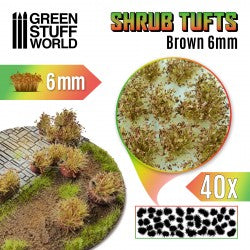 Green Stuff World: Tufts Shrubs - Brown - 6mm Paint, Tools and Bases Green Stuff World   