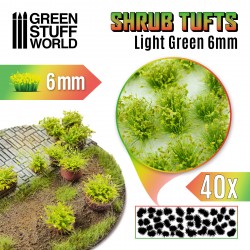 GSW: Tufts Shrubs - LIght Green - 6mm  Green Stuff World Hobby Tools Taps Games Edmonton Alberta