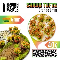 GSW: Tufts Shrubs - Orange - 6mm  Green Stuff World Hobby Tools Taps Games Edmonton Alberta