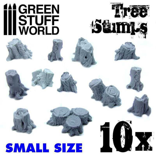 Green Stuff World: Resin - Small Tree Stumps Model Tools & Glue Green Stuff World
