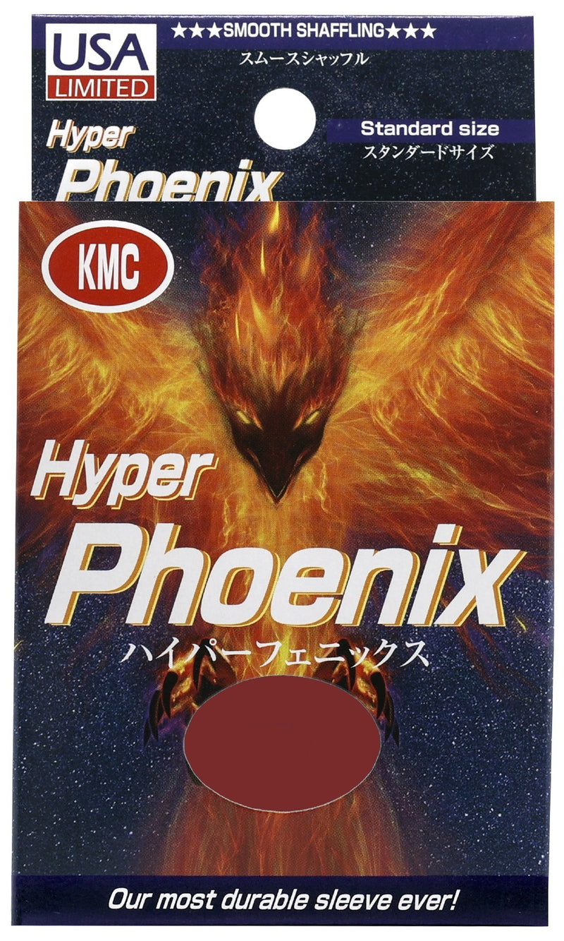 KMC: Hyper Phoenix Sleeves - Red 100Ct Card Sleeves KMC Sleeves