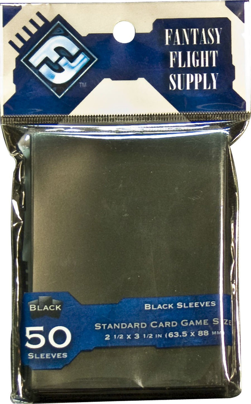 Fantasy Flight Standard Card Sleeves: Black (63.5mm x 88mm) Card Sleeves Fantasy Flight Games
