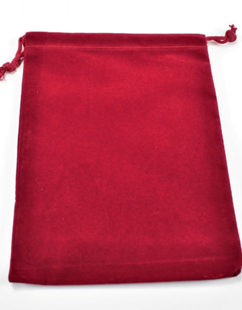 Suedecloth Dice Bag - Large Red Dice & Gaming Accessories Chessex