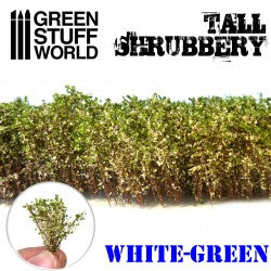 Green Stuff World: Tufts Tall Shrubbery - White Green Basing Materials Green Stuff World