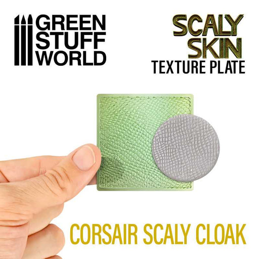 Green Stuff World: Texture Plate - Corsair Scaly Cloak Basing Materials Green Stuff World