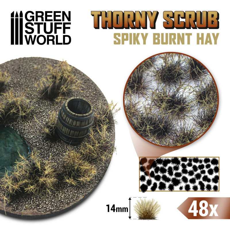 Green Stuff World: Thorny Scrubs - Burnt Hay Model Tools & Glue Green Stuff World
